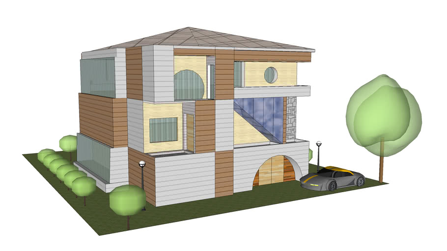 Duplex/Triplex House | 3D Warehouse