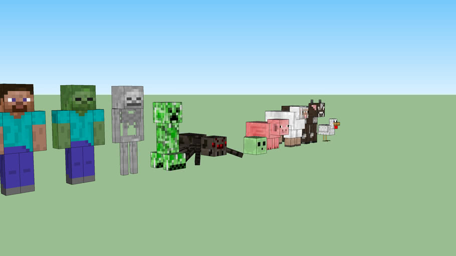 Minecraft Mobs 3d Warehouse