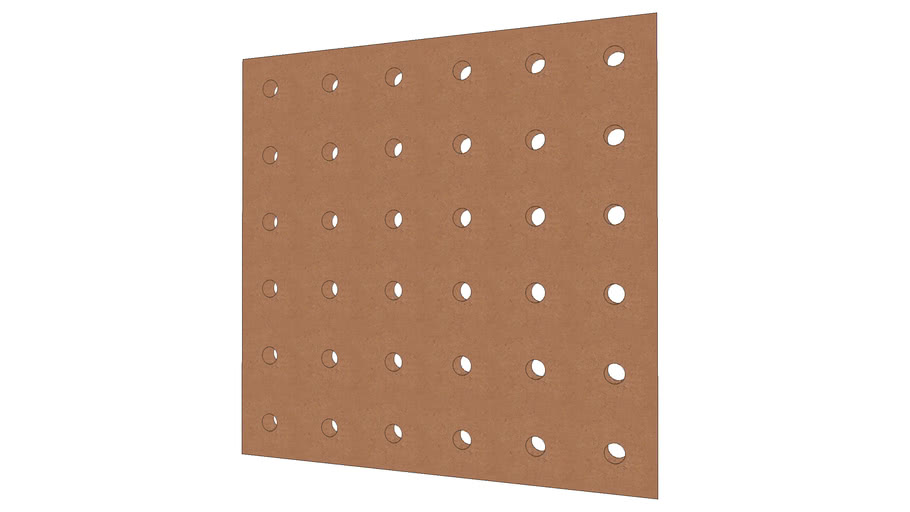6*6 pegboard 3D Warehouse