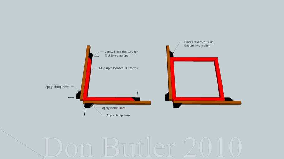 Simple Miter joint clamping jig 3D Warehouse