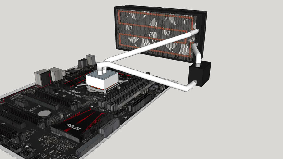HomeMade CPU Liquid cooler 3D Warehouse