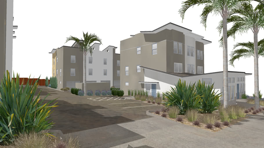15 UNIT APARTMENT , GROVER BEACH, CA. 3D Warehouse