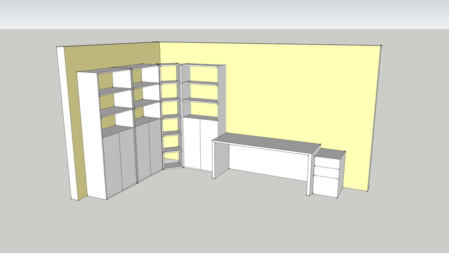 Ikea Billy Office 3D Warehouse