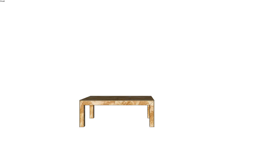 Bungalow 5 Burl Coffee Table 3d Warehouse