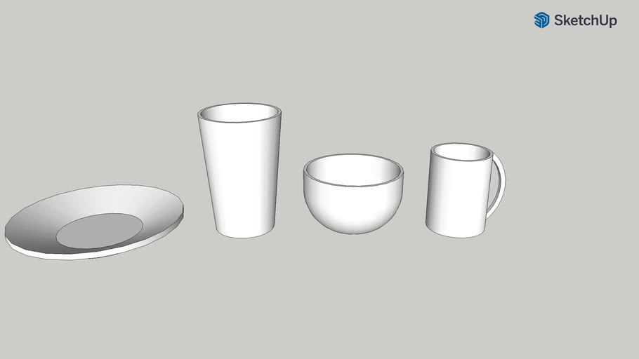 Kitchen Dishes 3D Warehouse