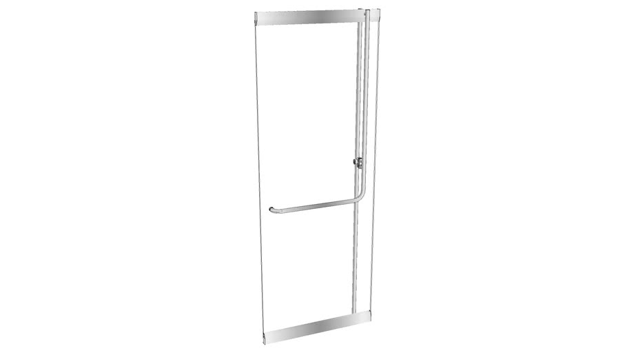 Single Exit Glass Door | 3D Warehouse
