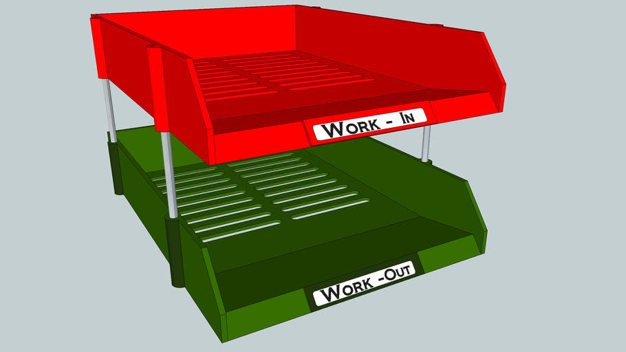 In Out Tray 3D Warehouse