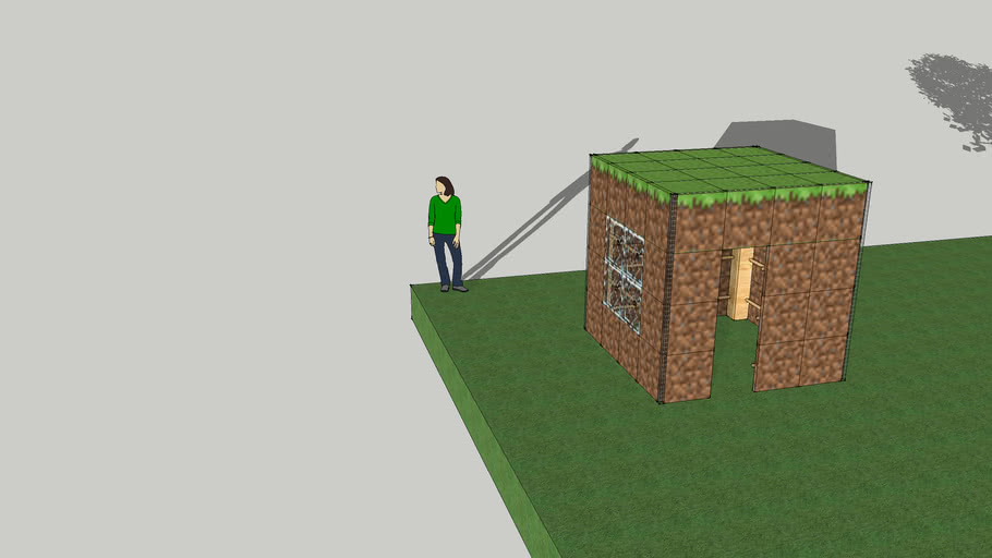 Cabane Inspiree De Minecraft 3d Warehouse