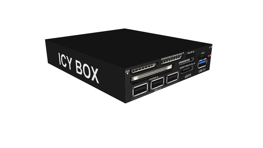 RadiSonic Icy Box Internal Card Reader (SD USB) 3D Warehouse