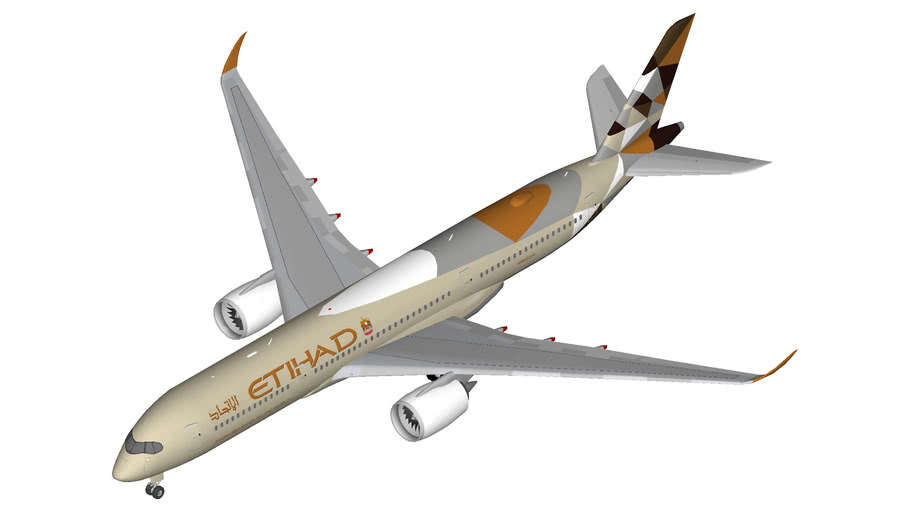 Etihad Airbus A350-900XWB | 3D Warehouse