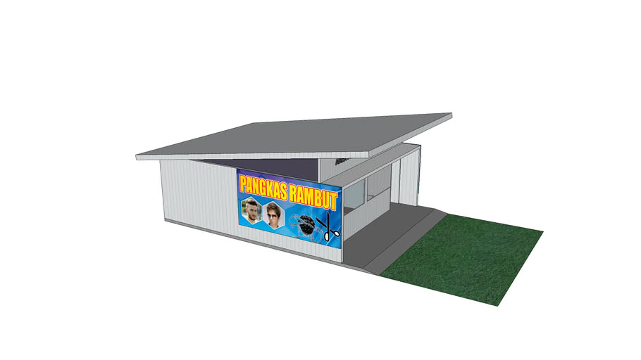  DESAIN  BARBER  SHOOP SEDERHANA  3D Warehouse