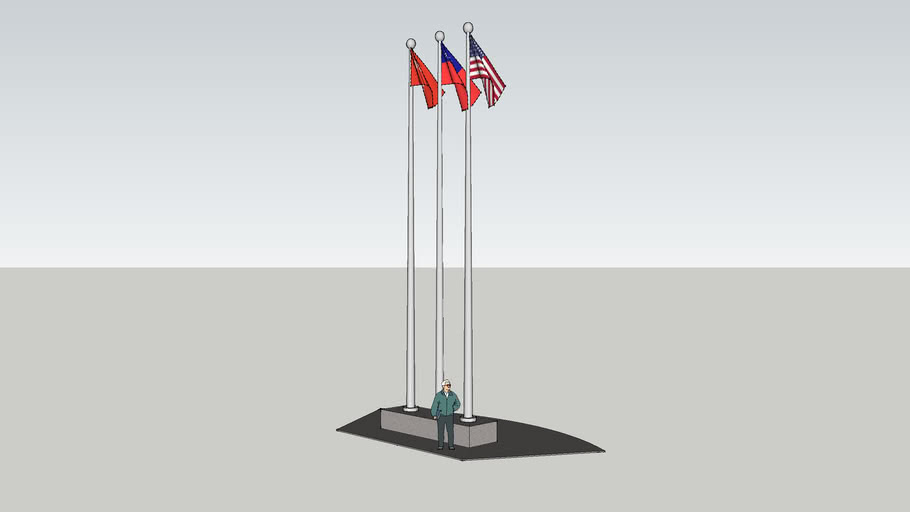 Flag station 3D Warehouse