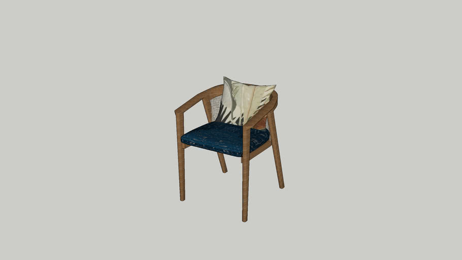 Malta teak chair 3D Warehouse