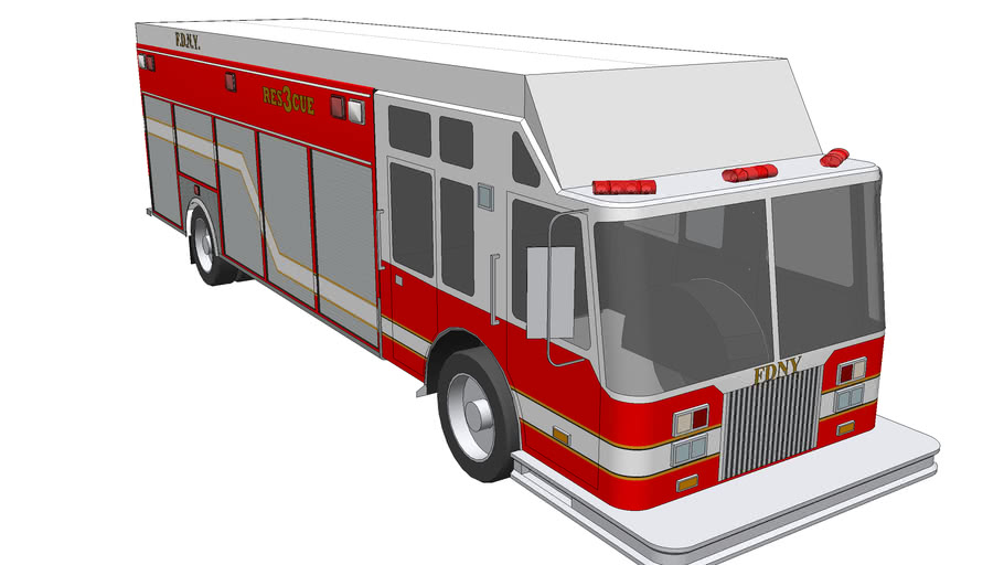 FDNY RESCUE TRUCK 3 | 3D Warehouse