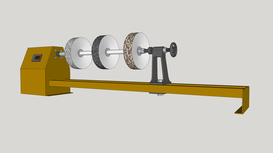 Lathe set up as buffing station 3D Warehouse