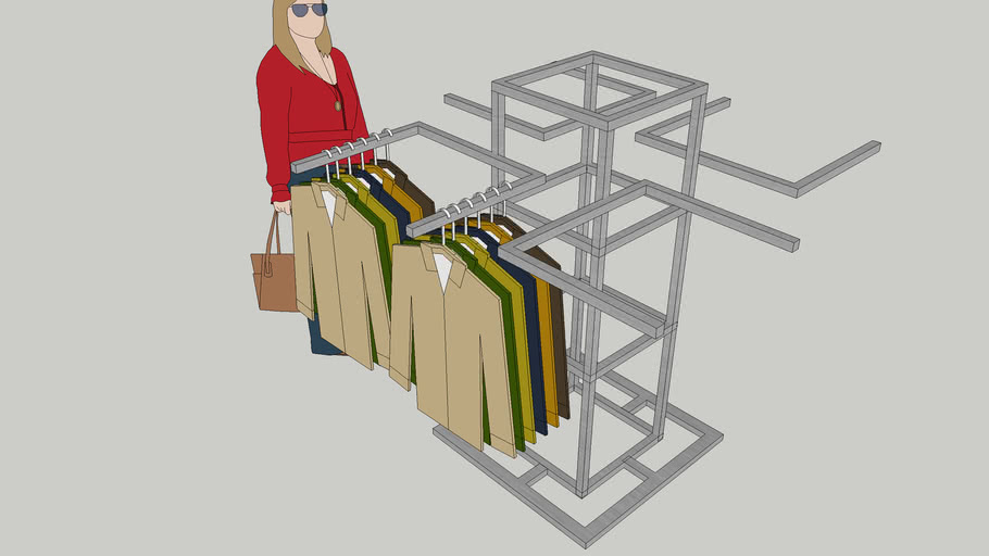 clothes rack | 3D Warehouse