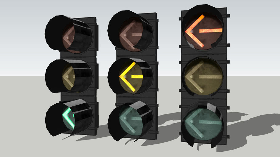 Duralight Colored LED left turn signals 3D Warehouse