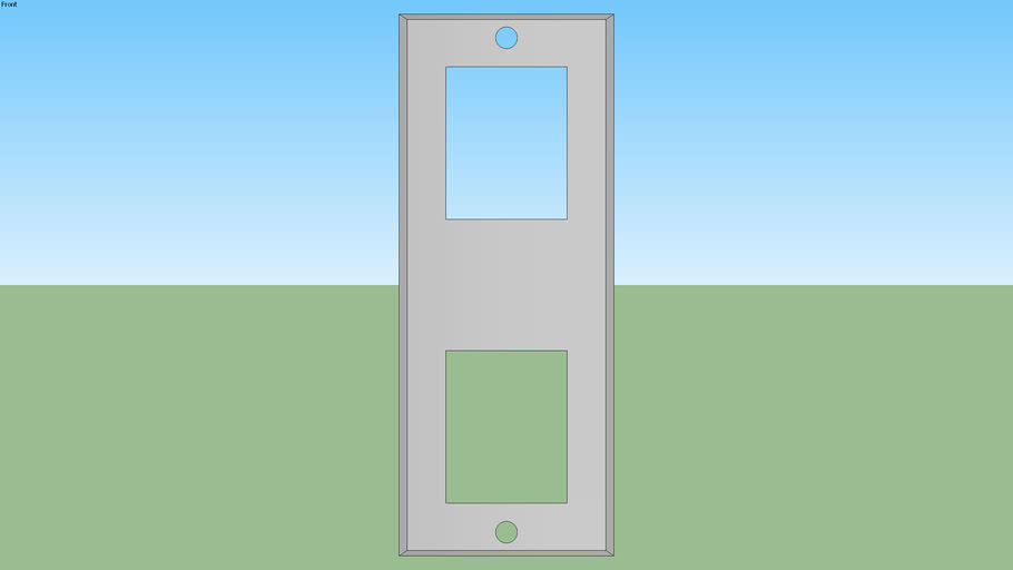 Plaque Enjoliveur Legrand Mistral – 2 Modules – Gris – Pour Fusible – Neuf