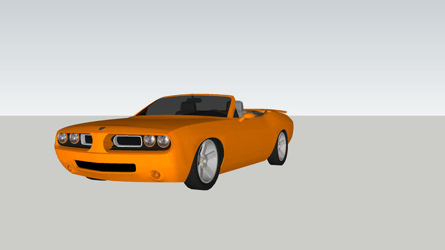 Dodge Barracuda Convertible Concept 11 3d Warehouse