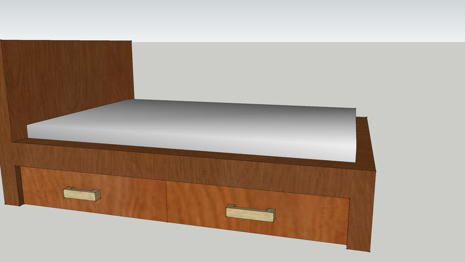 Wooden Bed | 3D Warehouse