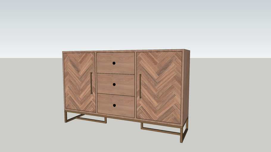 Console table dresser 3D Warehouse