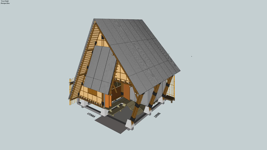 Rumah Panggung Bambu | 3D Warehouse