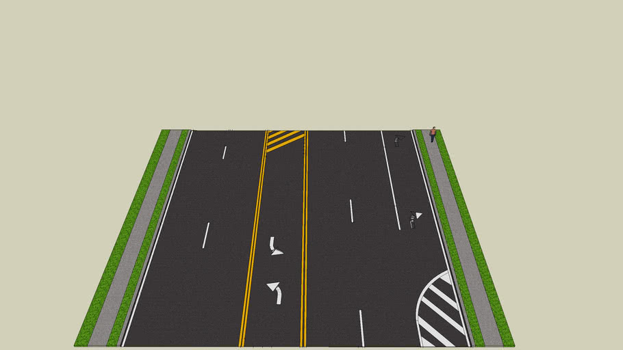 5 Lane Roadway (Urban) | 3D Warehouse