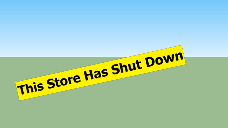 This store has shut down sign