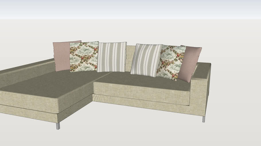 Sofa Chaise Franccino Casa 3D Warehouse