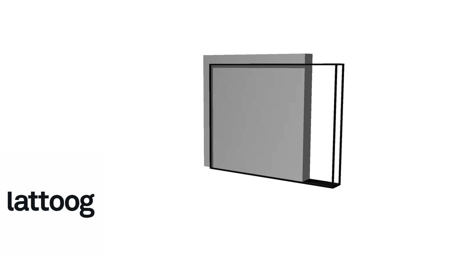 Espelho Slim quadrado - Lattoog