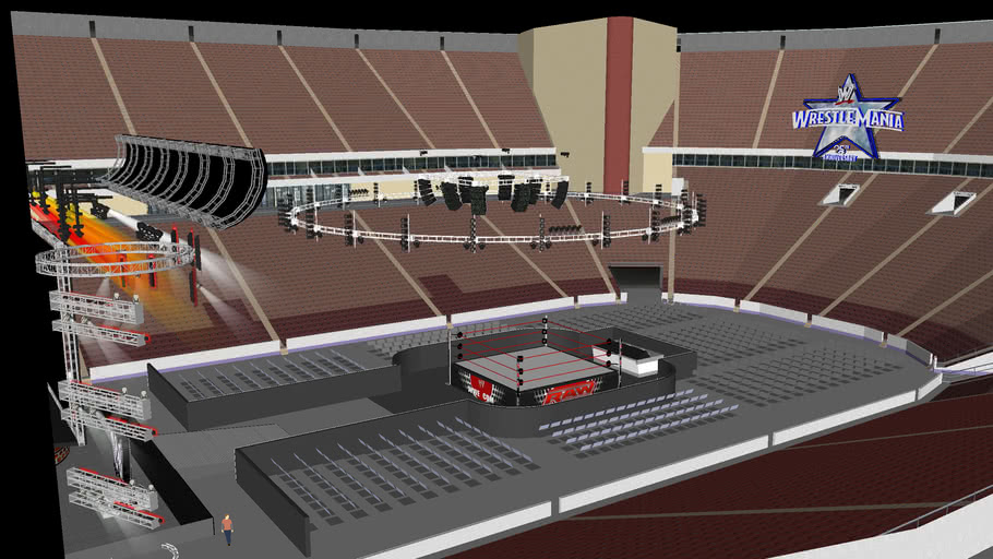 WWE Monday Night RAW! Jacksonville, FL 3D Warehouse