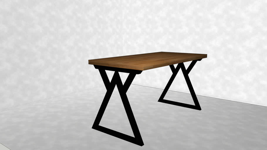 wood table design 3D Warehouse