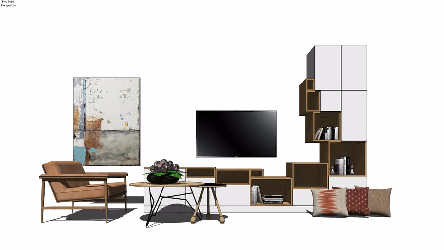 Living Room Sketchup Warehouse Baci Living Room