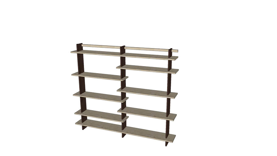Organic Modernism Ladder Shelf 3d Warehouse