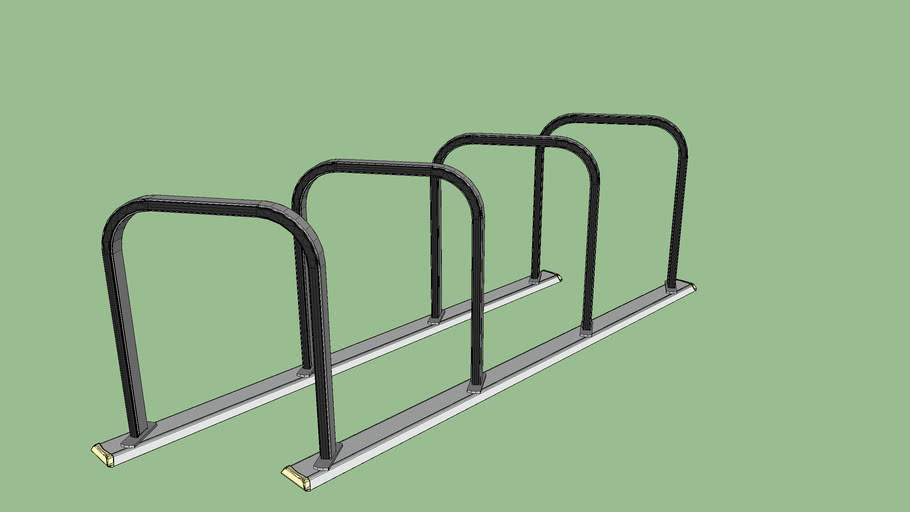 angled bike rack