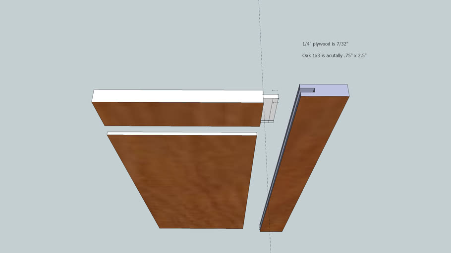 Mortise and Tenon Kitchen Door 3D Warehouse