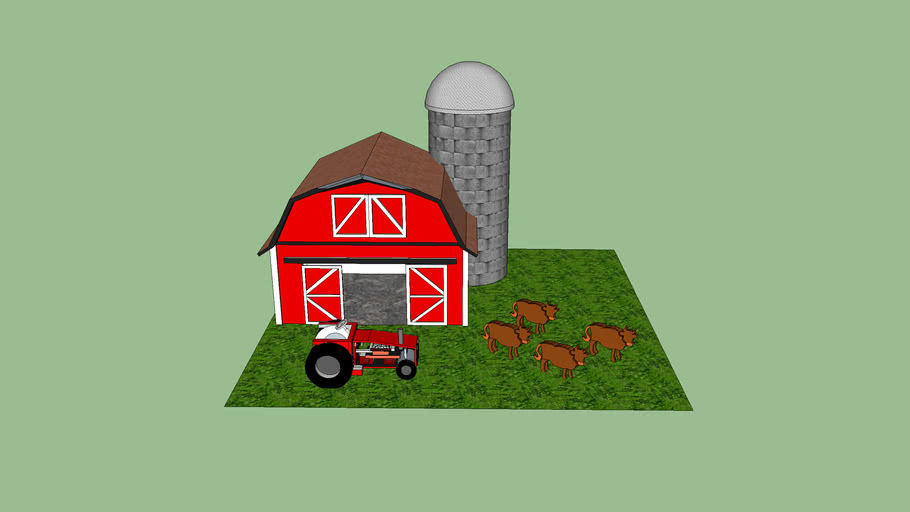 Kids Cardboard Playhouse Barn Yard Edition 3d Warehouse