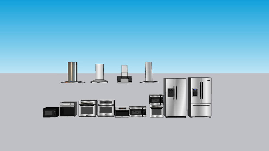 kitchen appliances 3D Warehouse