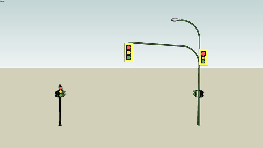 Street Lamp & Traffic LIghts | 3D Warehouse