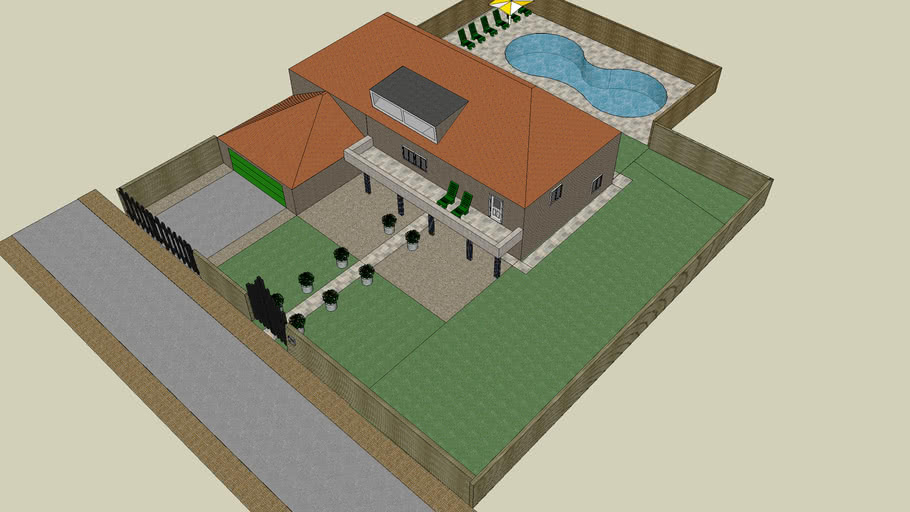 villa with pool | 3D Warehouse