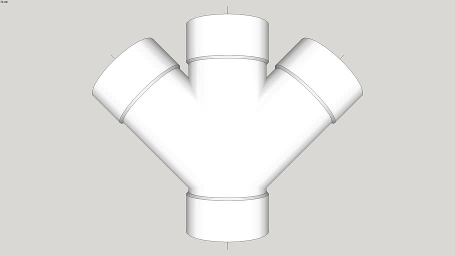 8 In Double Wye Sdr 35 3d Warehouse