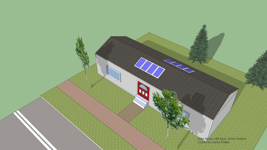 Solar House With Basic Shade Analysis 