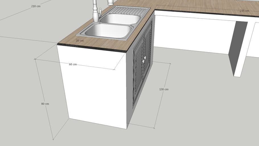 Kitchen counter 4 3D Warehouse