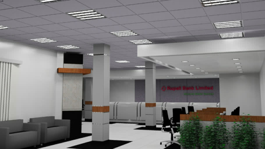 bank interior 3D Warehouse