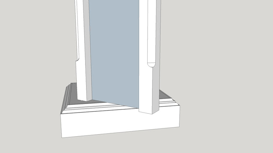 open pedestal cupboard 3D Warehouse