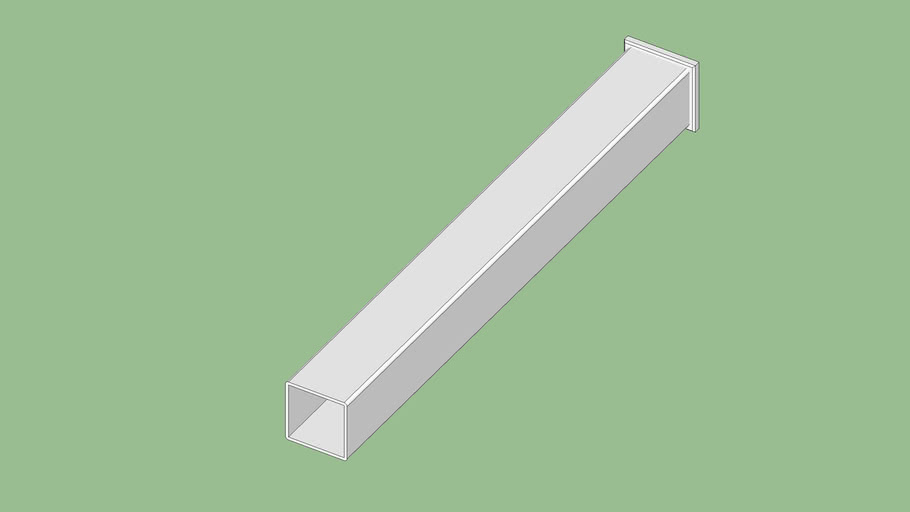 4x4 Pvc Fence Post W Cap 3ft 3d Warehouse