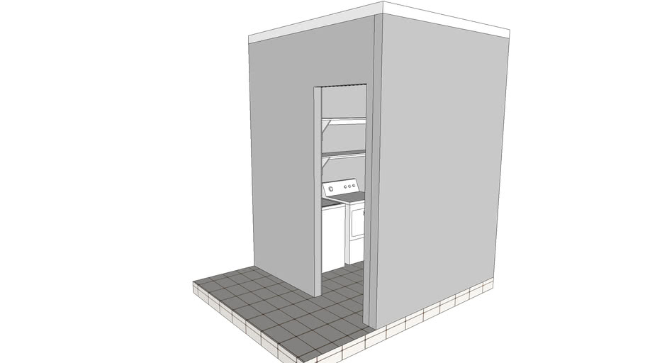 corner utility cabinet | 3D Warehouse