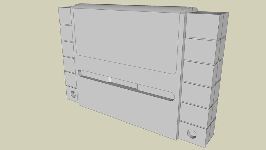 SNES Cartridge 3D Warehouse