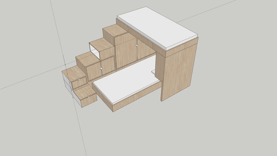 Double Decker Bed 3D Warehouse