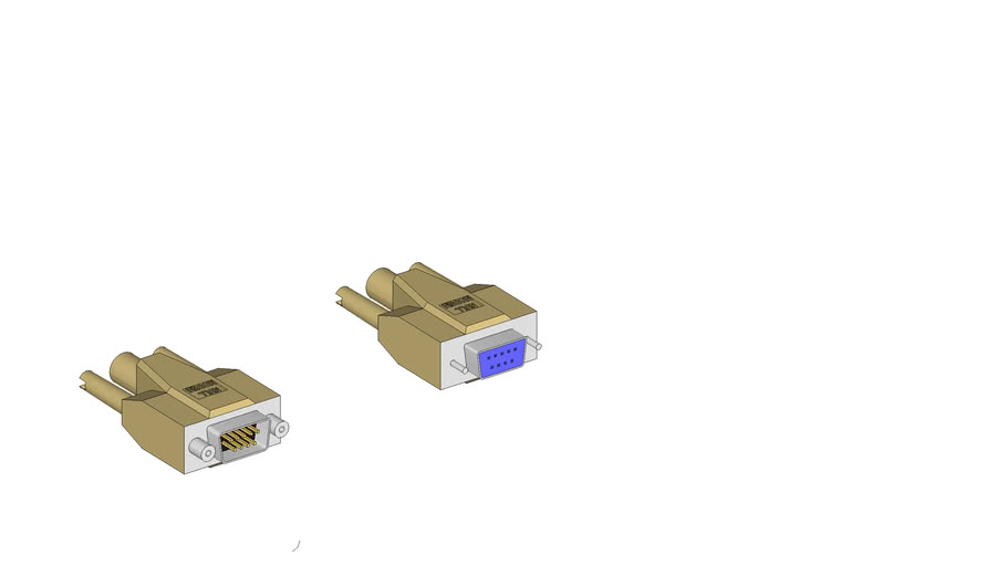 Null Serial Cable ends 3D Warehouse